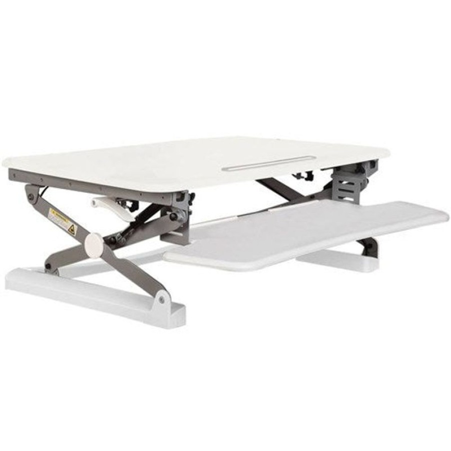 Office Furniture | RapidLine Rapidline Rapid Riser Manual Desk Riser Small 680W X 590D X 120-500Mmh White