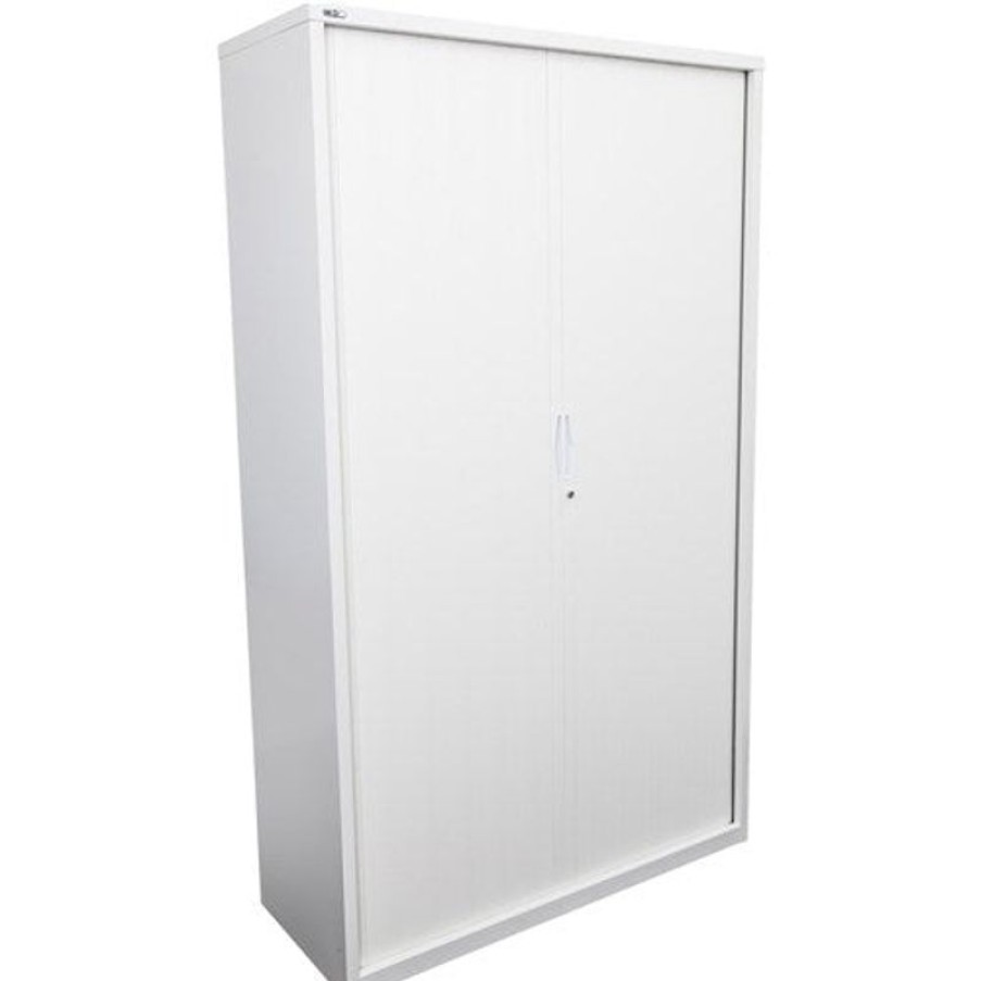 Storage | GO Rapidline Go Tambour Door Cupboard Includes 5 Shelves 1200W X 473D X 1981Mmh White