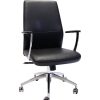 Chairs & Accessories | RapidLine Rapidline Cl3000M Slimline Executive Chair Medium Back With Arms Black Pu