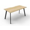 Office Furniture | RapidLine Rapidline Eternity Workstation Single Sided 1200W X 750D X 730Mmh Oak/Black