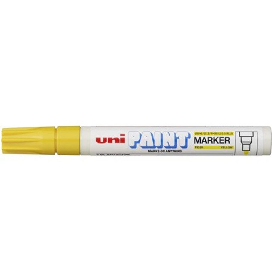 Markers & Highlighters | Uni-Ball Uni Px20 Paint Marker Bullet 2.8Mm Yellow