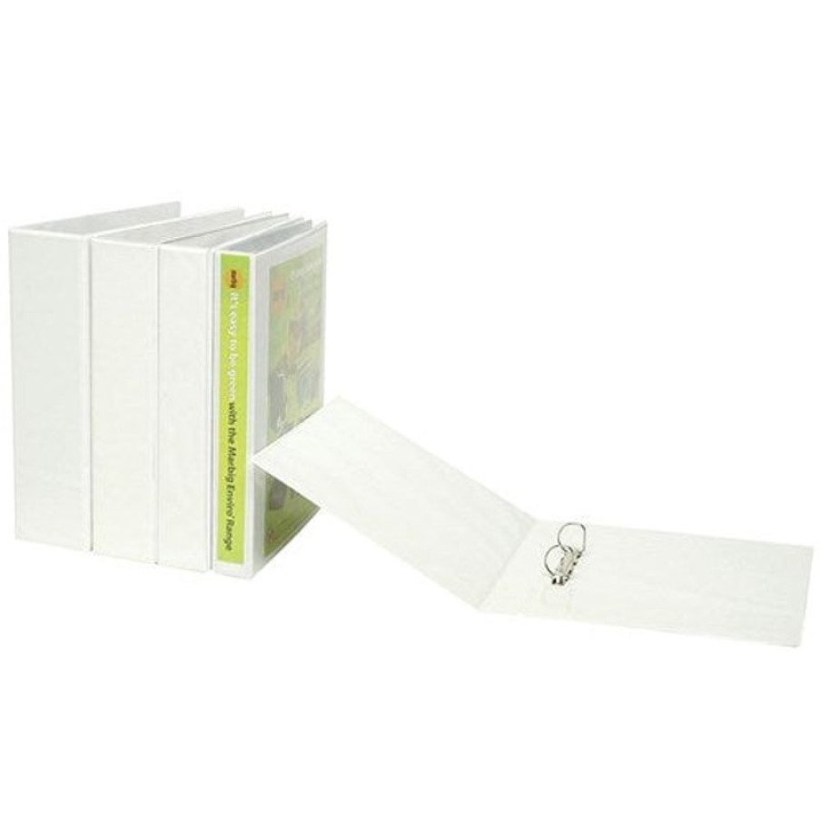 Binders & Folders | Marbig Marbig Clearview Insert Binder A5 2D Ring 25Mm White