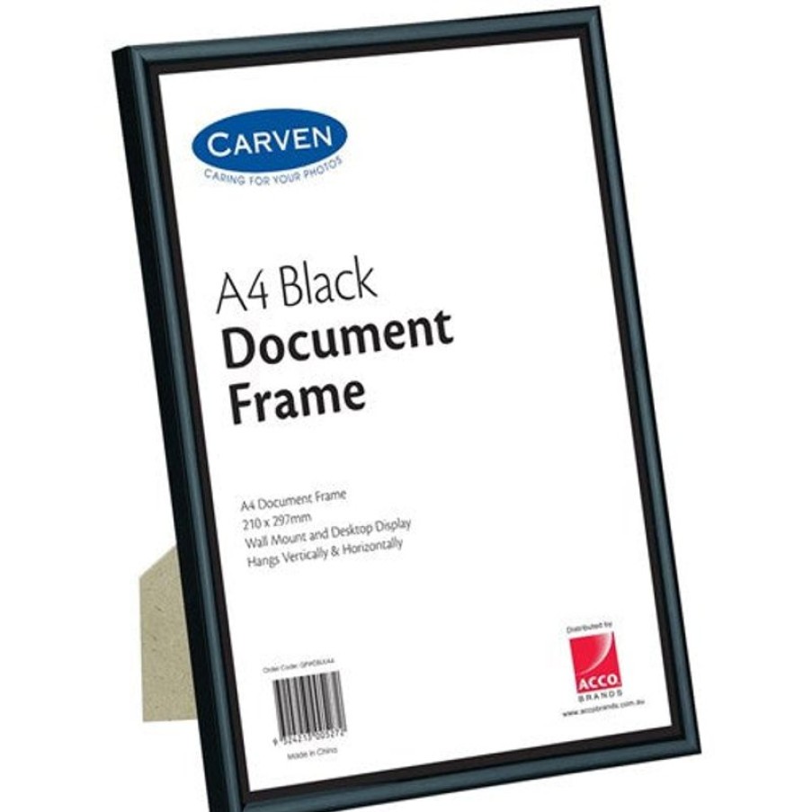 Telephones & Accessories | Carven Carven Certificate Frame A4 Wall Mountable Black