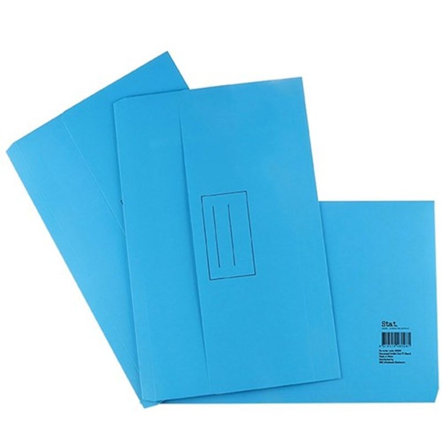 Telephones & Accessories | Stat Stat Document Wallet Foolscap Manilla 30Mm Gusset Blue Pack25