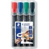 Markers & Highlighters | Staedtler Staedtler 350 Lumocolor Permanent Marker Chisel 2-5Mm Assorted Wallet Of 4