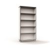 Storage | RapidLine Rapidline Infinity Bookcase 900W X 315D X 1800Mmh 4 Shelf White With Black Edge