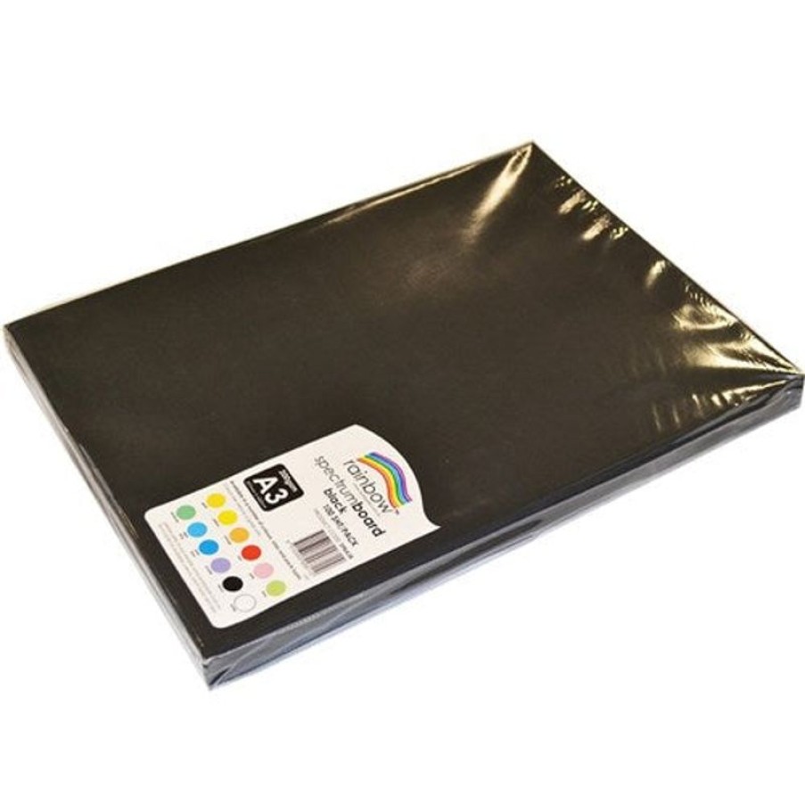 Telephones & Accessories | Rainbow Rainbow Spectrum Board A3 220 Gsm Black 100 Sheets