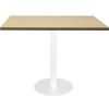 Office Furniture | RapidLine Rapidline Square Meeting Table 900W X 900D X 755Mmh Oak Top White Base