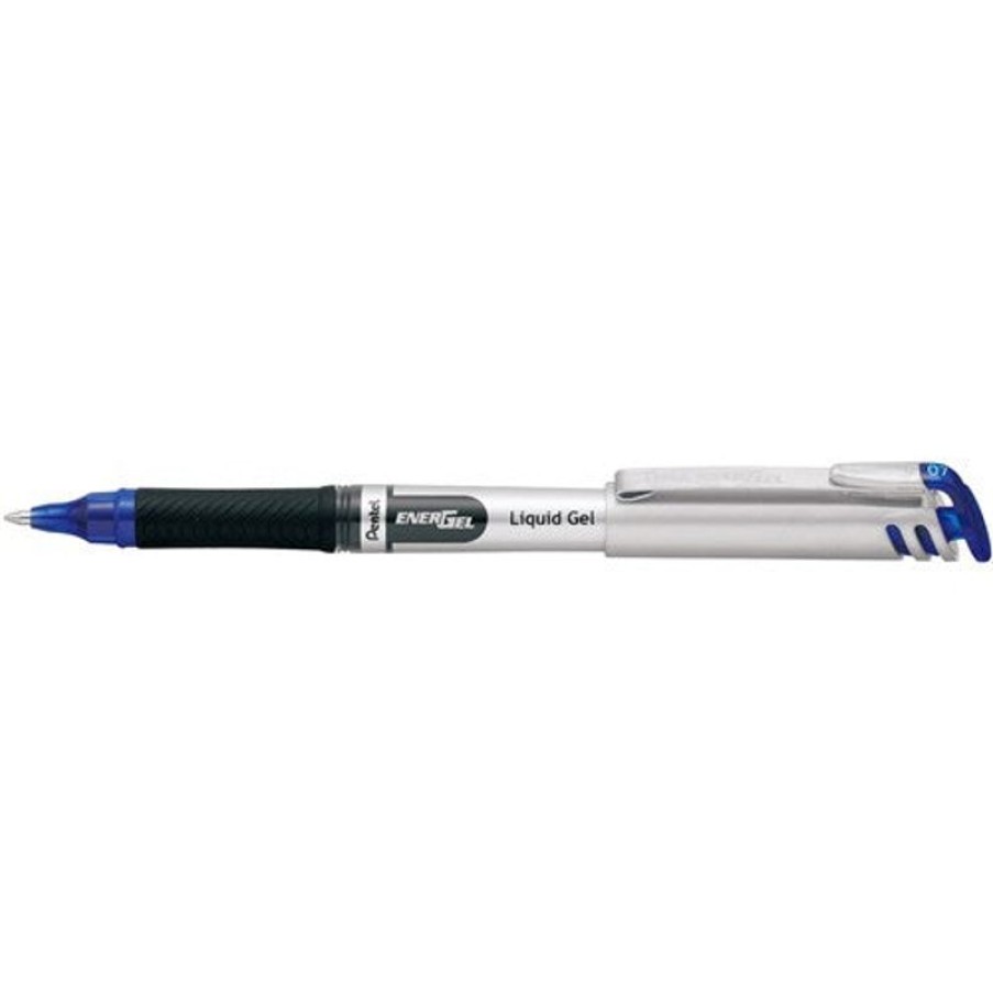 Pens | Pentel Pentel Bl17 Energel Gel Pen Roller Ball Fine 0.7Mm Blue Box12