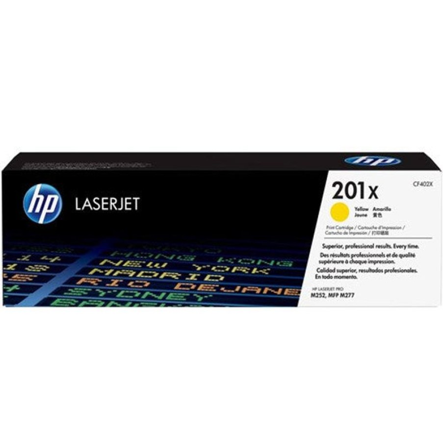 Toner | HP Hp 201X Laserjet Toner Cartridge High Yield Yellow Cf402X