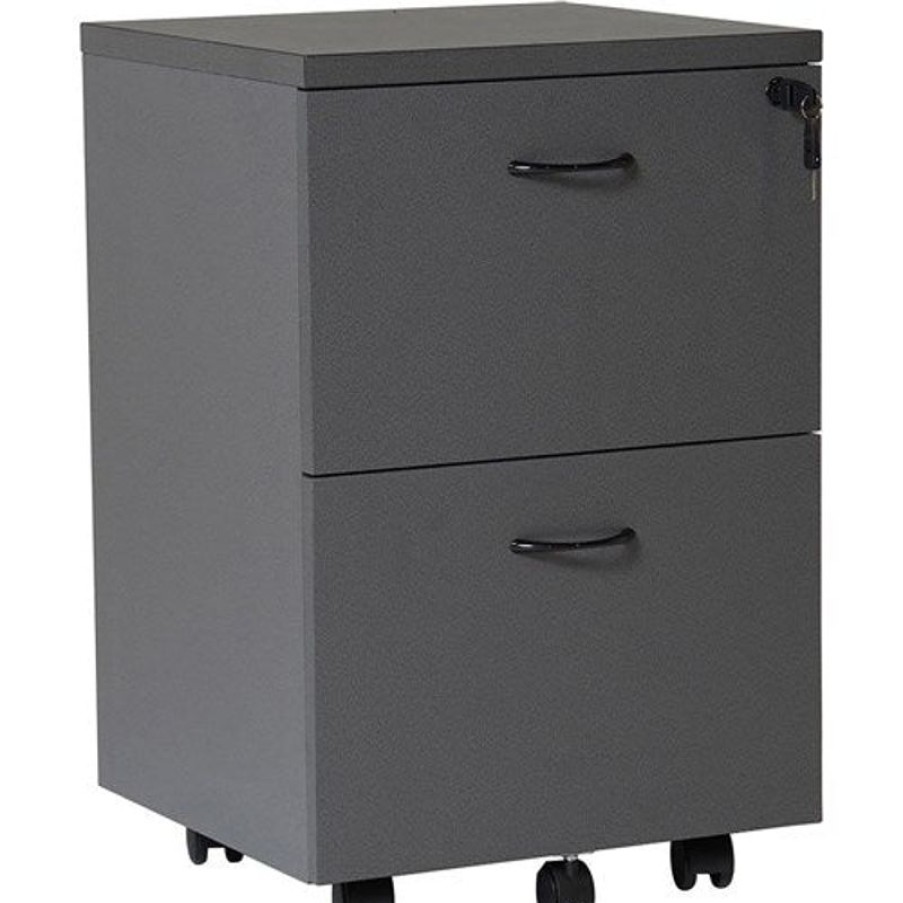 Storage | RapidLine Rapidline Rapid Worker Mobile Pedestal 2 File Drawer 465W X 447D X 690Mmh Ironstone