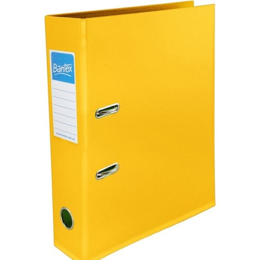 Telephones & Accessories | Bantex Bantex Lever Arch Binder A4 70Mm Pvc Yellow