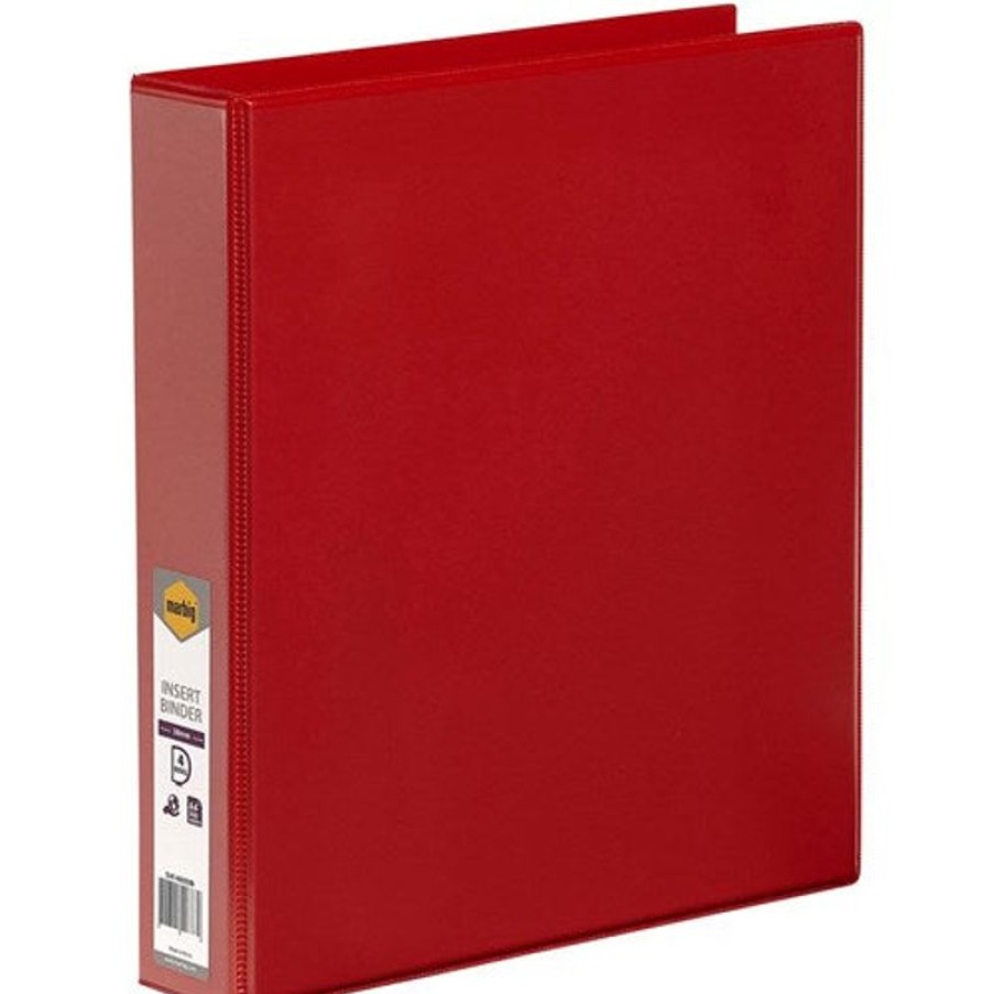 Binders & Folders | Marbig Marbig Clearview Insert Binder A4 4D Ring 38Mm Red