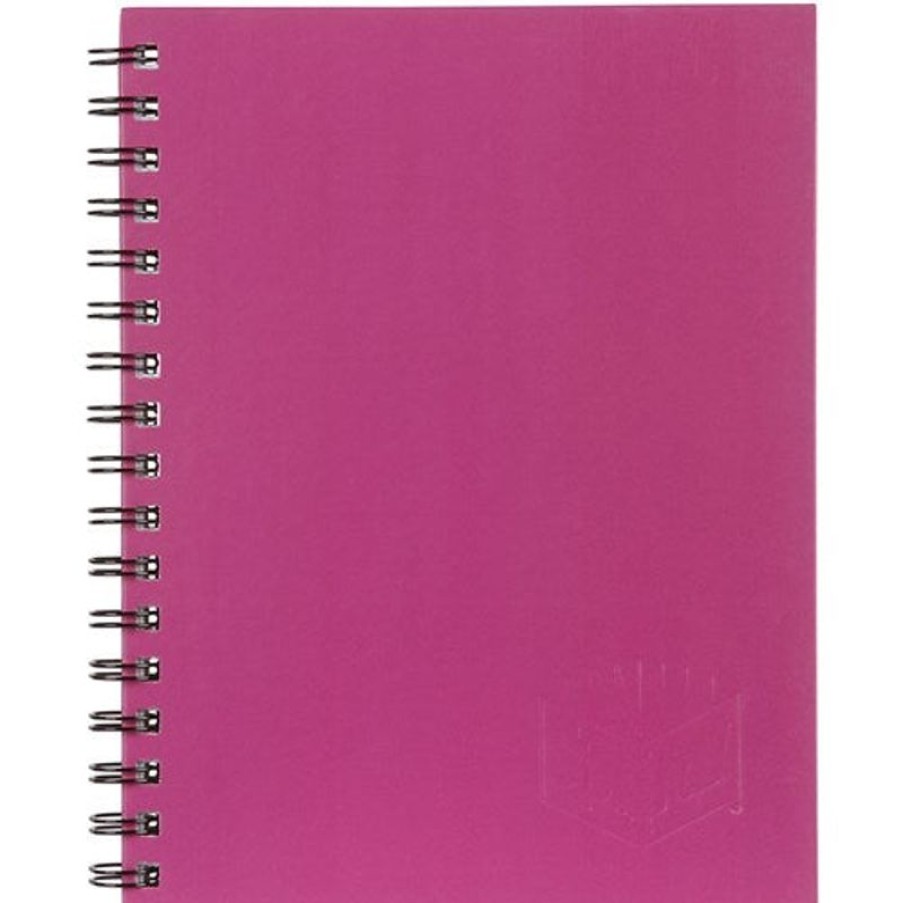 Paper, Post & Books/Books | Spirax Spirax 512 Hard Cover Notebook A4 Ruled 200 Page Side Opening Pink