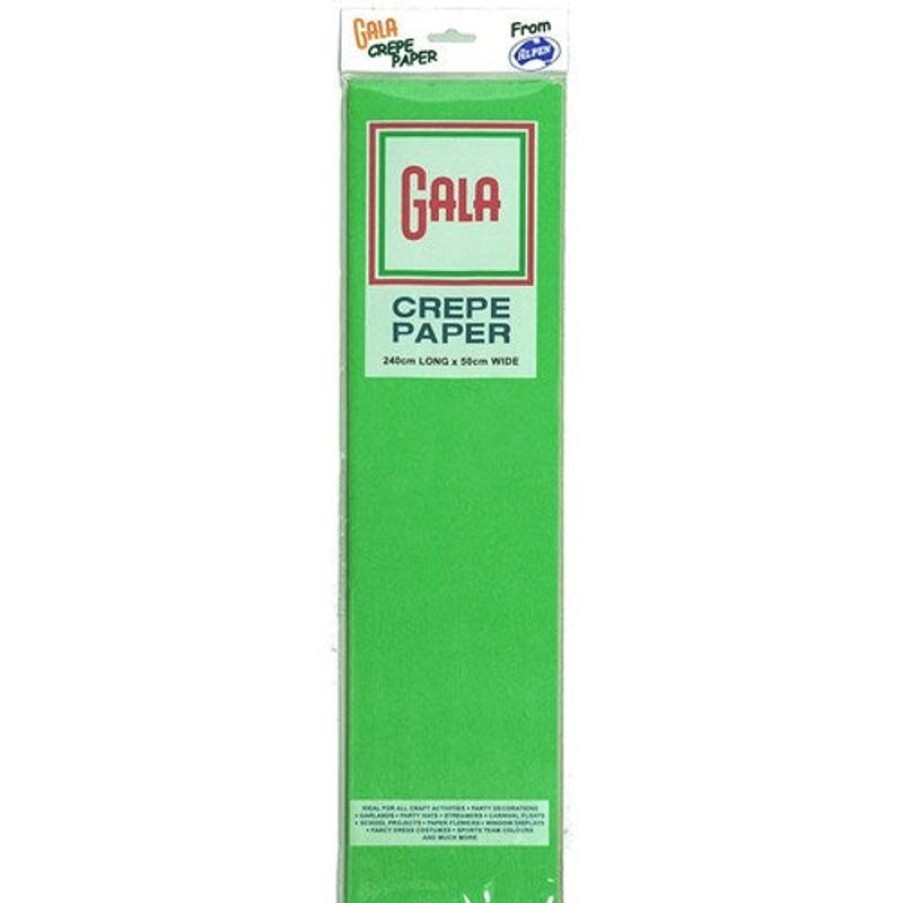 Telephones & Accessories | Alpen Alpen Gala Crepe Paper 240X50Cm Emerald Green Pack Of 12