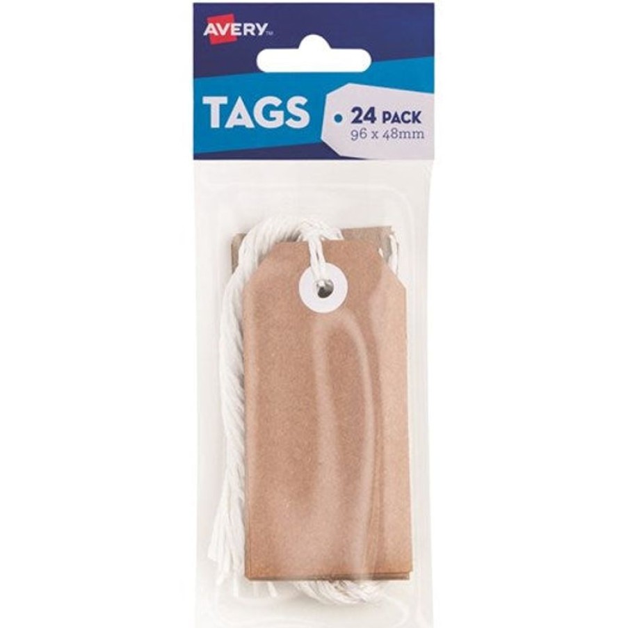 Telephones & Accessories | Avery Avery Tag-It Durable Tabs Shipping Tag Size 3 Brown Kraft Pack Of 24