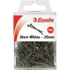 Clips & Fasteners | Esselte Esselte Short Whites Dress Maker Pins 25Mm 50 Grams