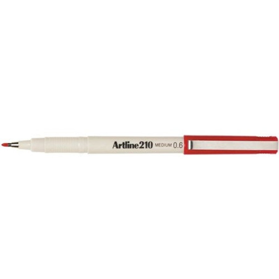 Telephones & Accessories | Artline Artline 210 Fineliner Pen Medium 0.6Mm Red