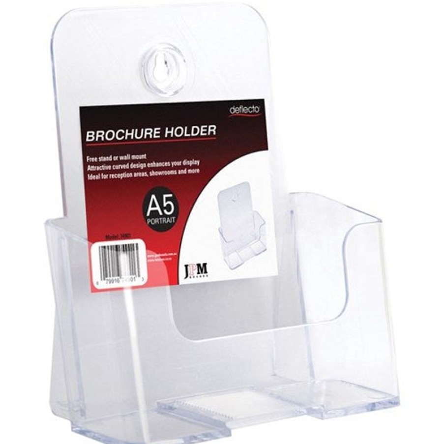 Brochure Holders | Deflecto Deflecto Brochure Holder A5 Single Tier Free Standing And Wall Mount