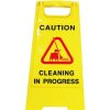 Telephones & Accessories | Cleanlink Cleanlink A-Frame Safety Sign Cleaning In Progress 320X310X650Mm Yellow