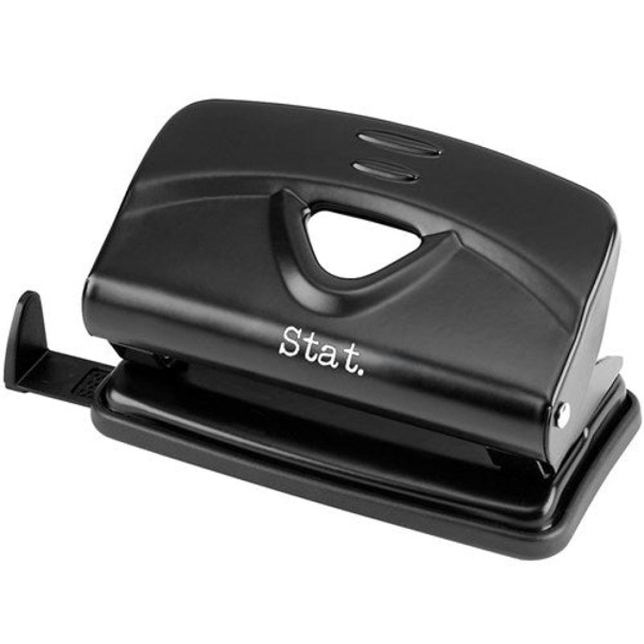 Telephones & Accessories | Stat Stat Hole Punch 2 Hole Small 10 Sheet Capacity Metal Black