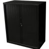 Storage | RapidLine Rapidline Go Tambour Door Cupboard No Shelves Included 1200W X 473D X 1016Mmh Black