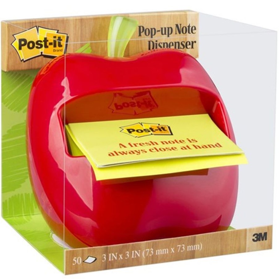 Notes & Flags | Post-It Post-It Apl-330 Pop Up Dispenser 76X76Mm Apple & 1 Pad