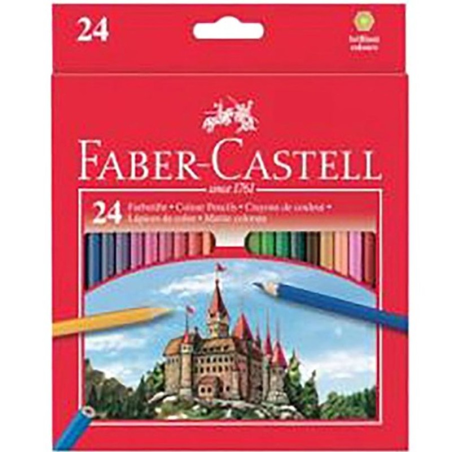 School Supplies/Art & Craft | Faber-Castell Faber-Castell Classic Colour Pencils Including Sharpener Assorted Pack Of 24