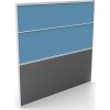 Office Furniture | RapidLine Rapidline Rapid Screen 1800W X 30D X 1650Mmh Blue Fabric / Ironstone Base