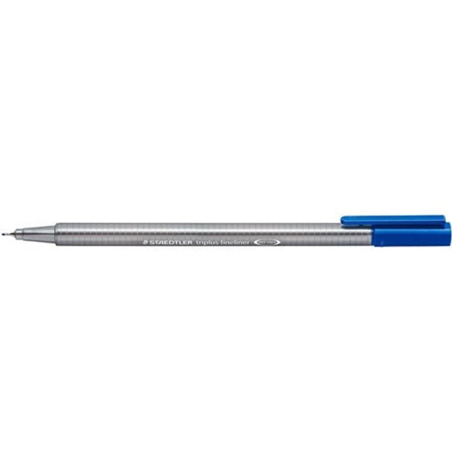 Pens | Staedtler Staedtler 334 Triplus Fineliners 0.3Mm Blue Pack Of 10