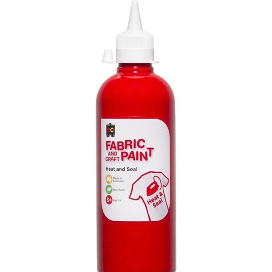 School Supplies/Art & Craft | EC Ec Fabric And Craft Paint 500Ml Red