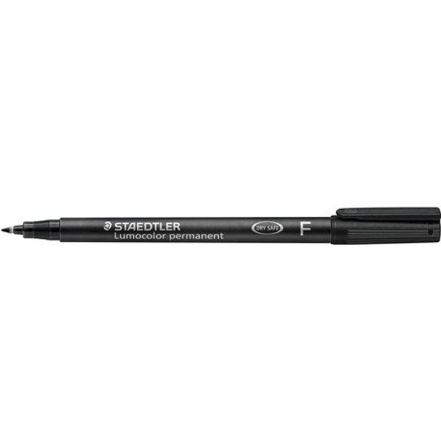 Markers & Highlighters | Staedtler Staedtler 318 Lumocolor Pen Permanent Fine 0.6Mm Black