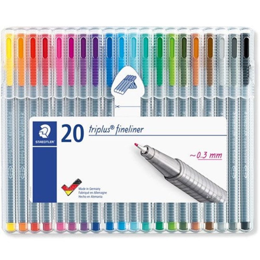 Pens | Staedtler Staedtler 334 Triplus Fineliners 0.3Mm Assorted Wallet Of 20