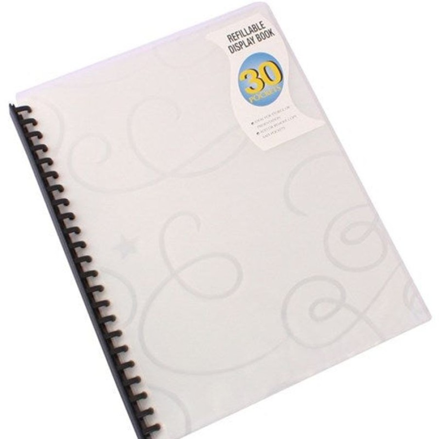 Telephones & Accessories | Bantex Bantex Display Book A4 Refillable 30 Pocket Jewel Clear