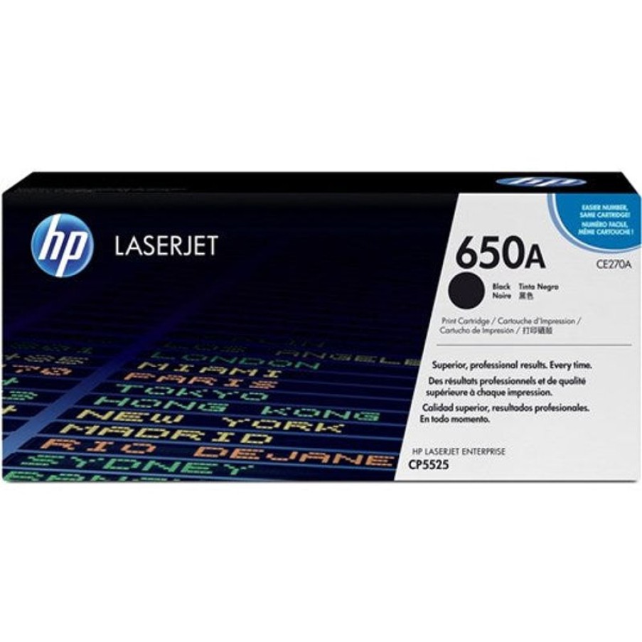 Toner | HP Hp 650A Laserjet Toner Cartridge Black Ce270A