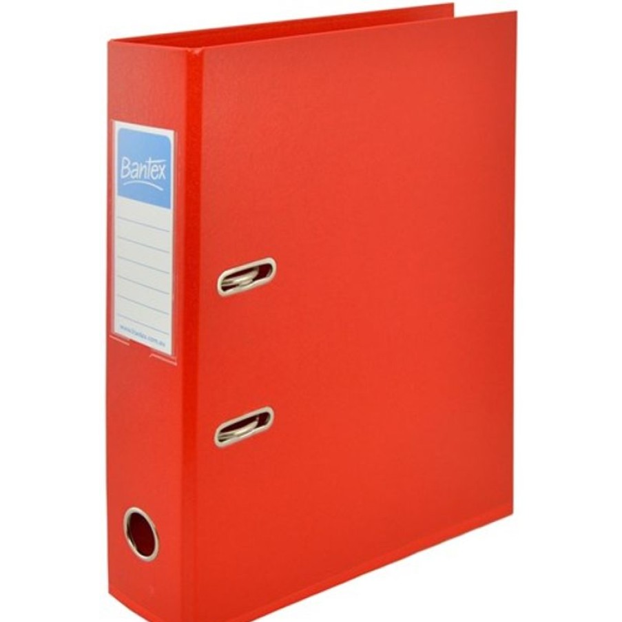 Telephones & Accessories | Bantex Bantex Lever Arch Binder A4 70Mm Pvc Red