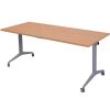 Office Furniture | RapidLine Rapidline Flip Top Table 1500W X 750D X 730Mmh Beech Top Silver Frame