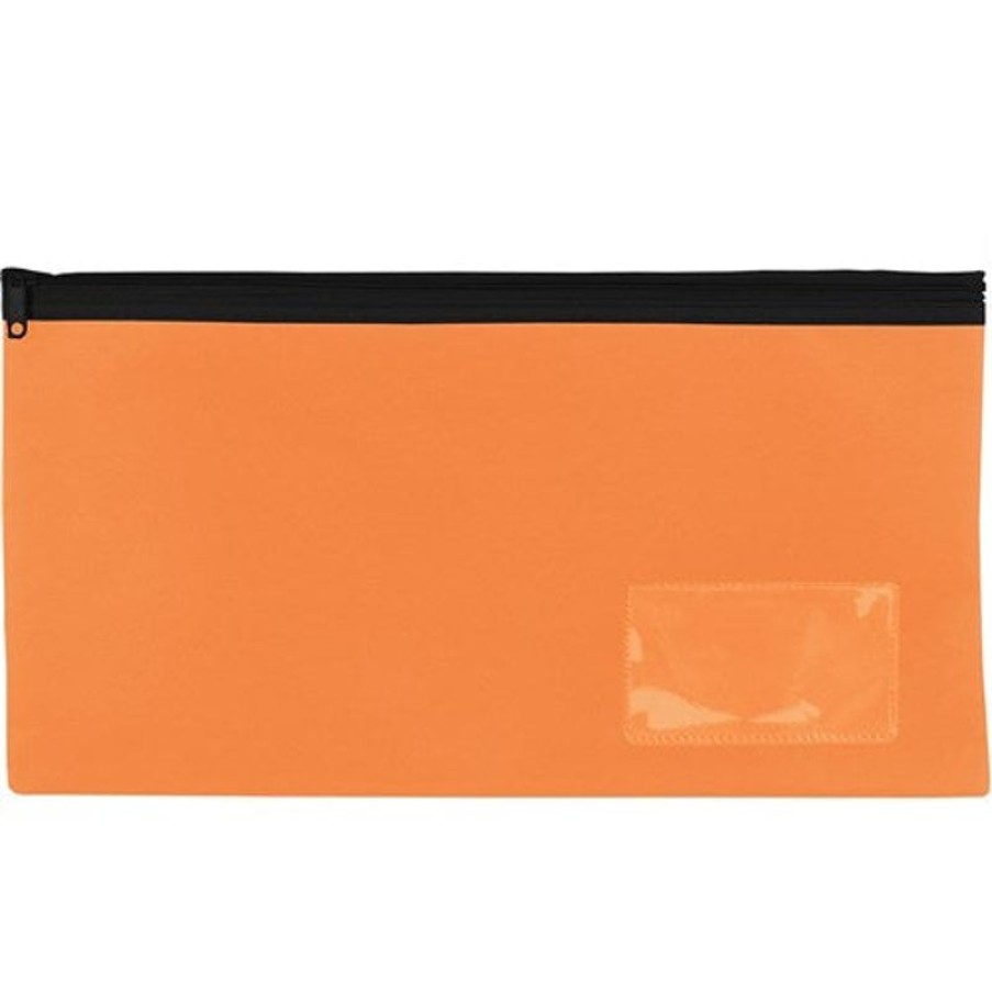 Telephones & Accessories | Celco Celco Pencil Case Single Zip Medium 350X180Mm Orange