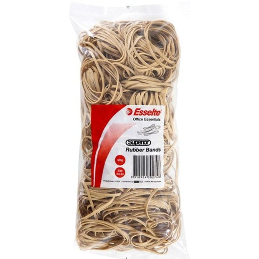 Clips & Fasteners | Esselte Esselte Superior Rubber Bands Size 33 Bag 500Gm