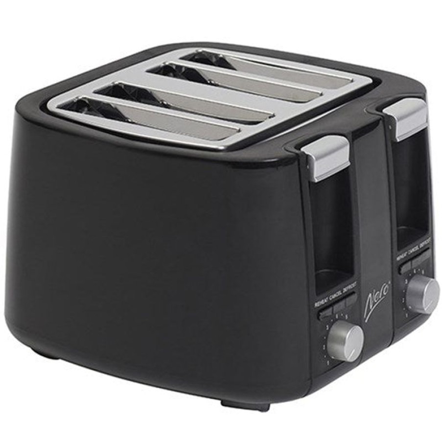 Cleaning & Safety/Kitchen | Nero Nero 4 Slice Toaster Black