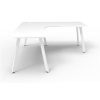 Office Furniture | RapidLine Rapidline Eternity Corner Workstation 1500/1500W X 750D X 730Mmh White/White