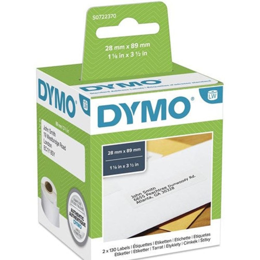 Labelling Machines & Accessories | Dymo Dymo 30251 Labelwriter Labels 28X89Mm Address-Paper White Box Of 260