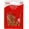 Clips & Fasteners | Stat Stat Safety Pins Pack Of 30 Gold