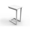 Office Furniture | RapidLine Rapidline Eternity Side Table 300W X 400D X 600Mmh White Top White Base