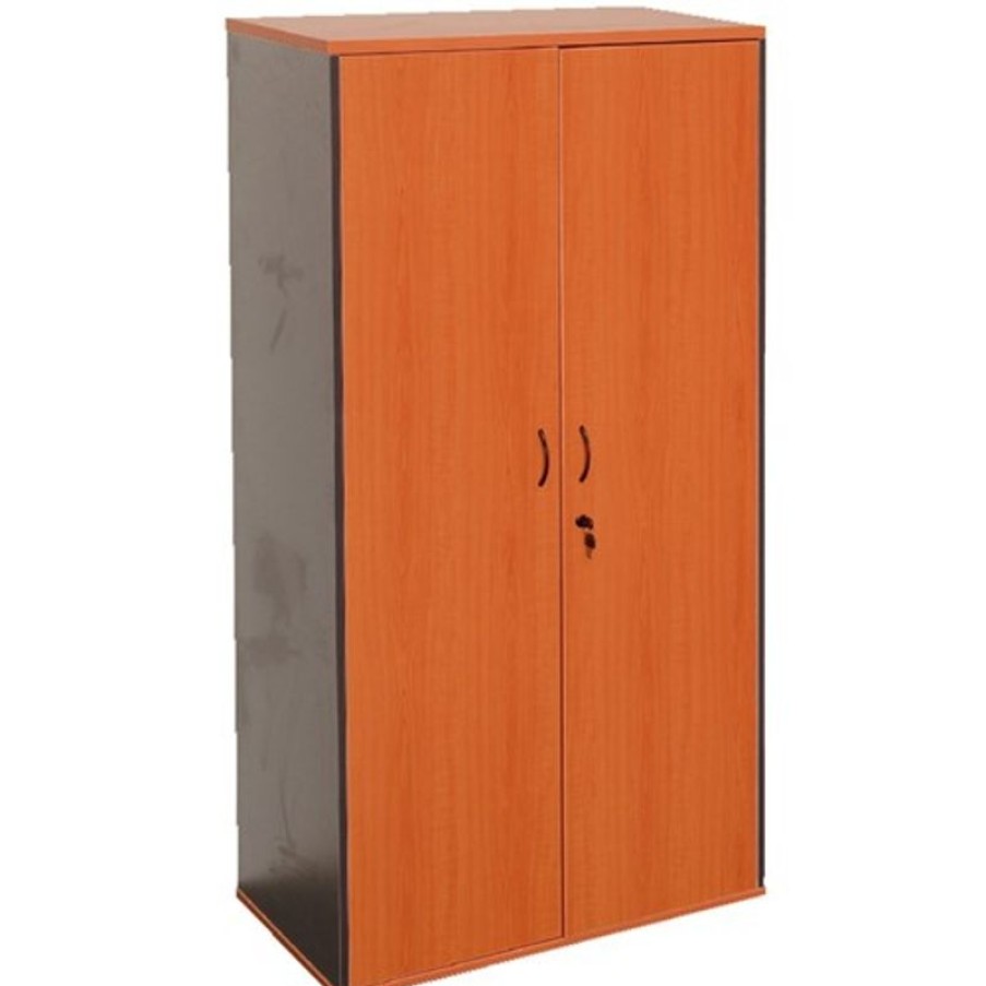 Storage | RapidLine Rapidline Rapid Worker Lockable Cupboard 900W X 450D X 1800Mmh Cherry And Ironstone