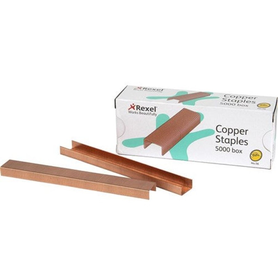 Staplers | Rexel Rexel No.56 Copper Staples 45103 Box Of 5000