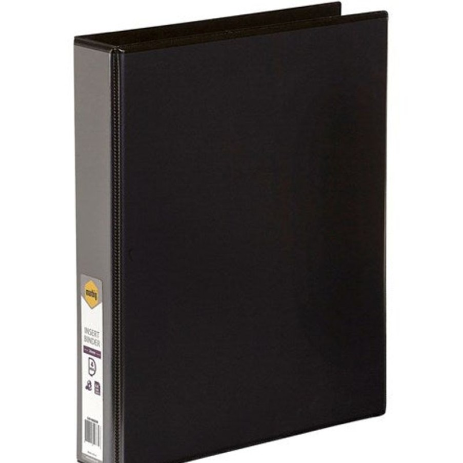 Binders & Folders | Marbig Marbig Clearview Insert Binder A4 4D Ring 38Mm Black