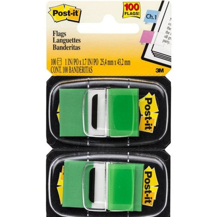 Notes & Flags | Post-It Post-It 680-Gn2 Flags Twin Pack 25X43Mm Green Pack Of 2