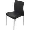 Chairs & Accessories | RapidLine Rapidline Leo Breakout Room Chair Stackable Aluminium Legs Black Plastic Shell