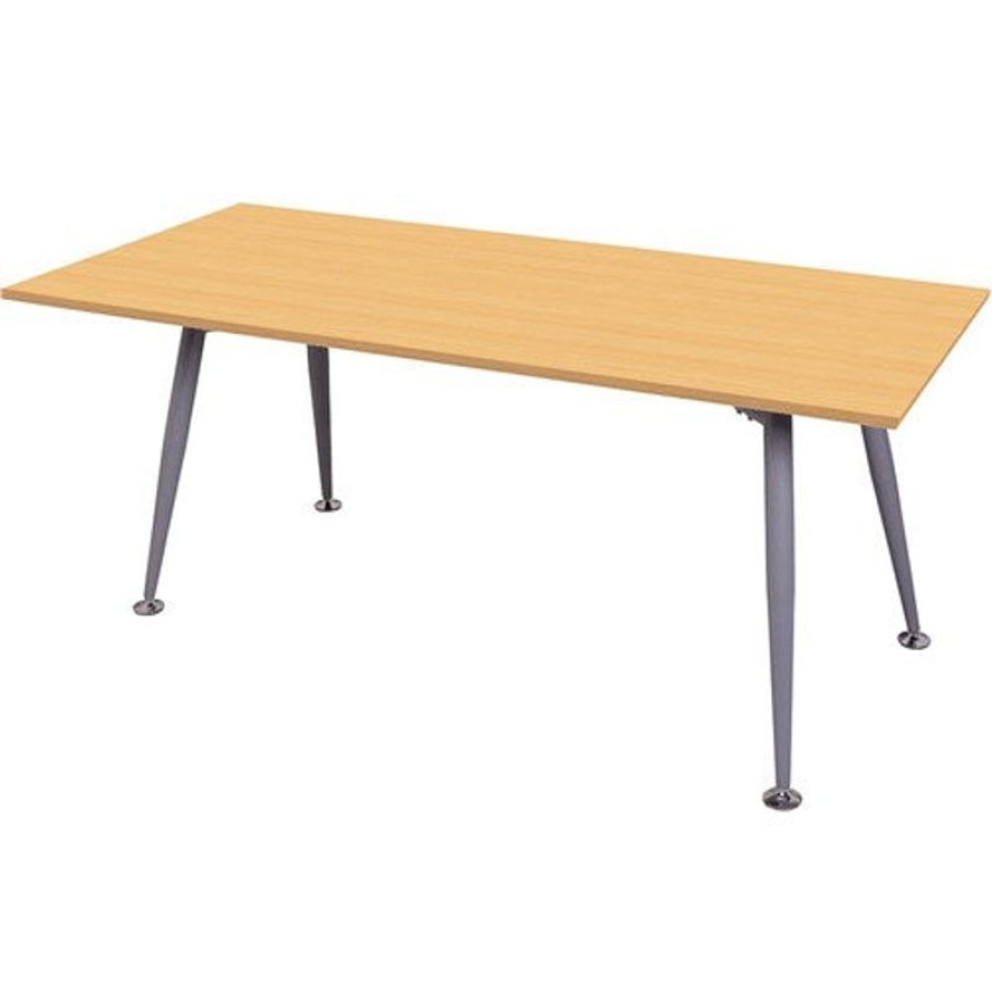 Office Furniture | RapidLine Rapidline Rapid Span Meeting Table 1800W X 750D X 730Mmh Beech Top Silver Frame